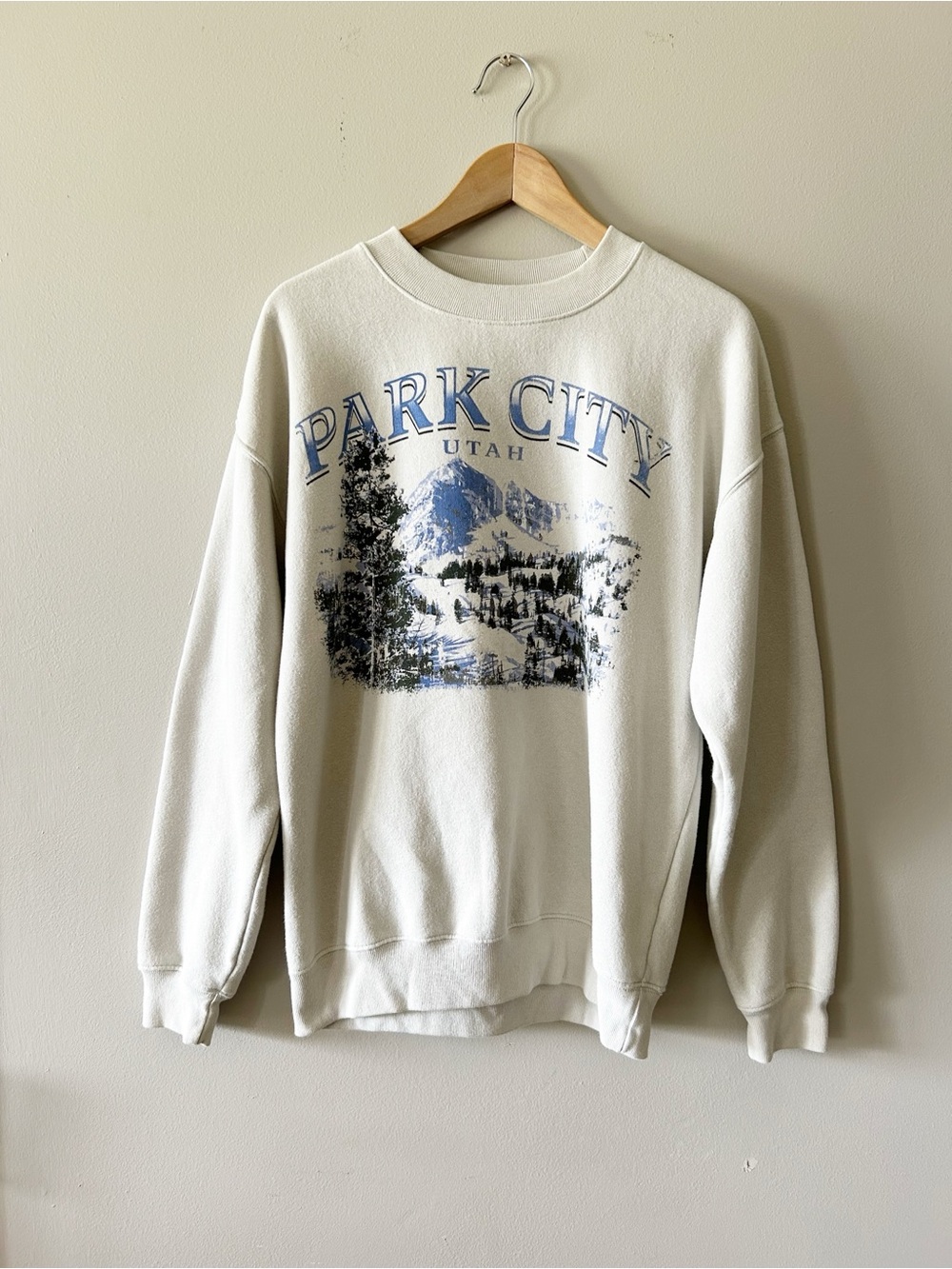 State of Mine • White Crewneck Sweatshirt park city Utah
